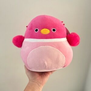 Squishmallows Pink and Yellow Plush Bird Toy